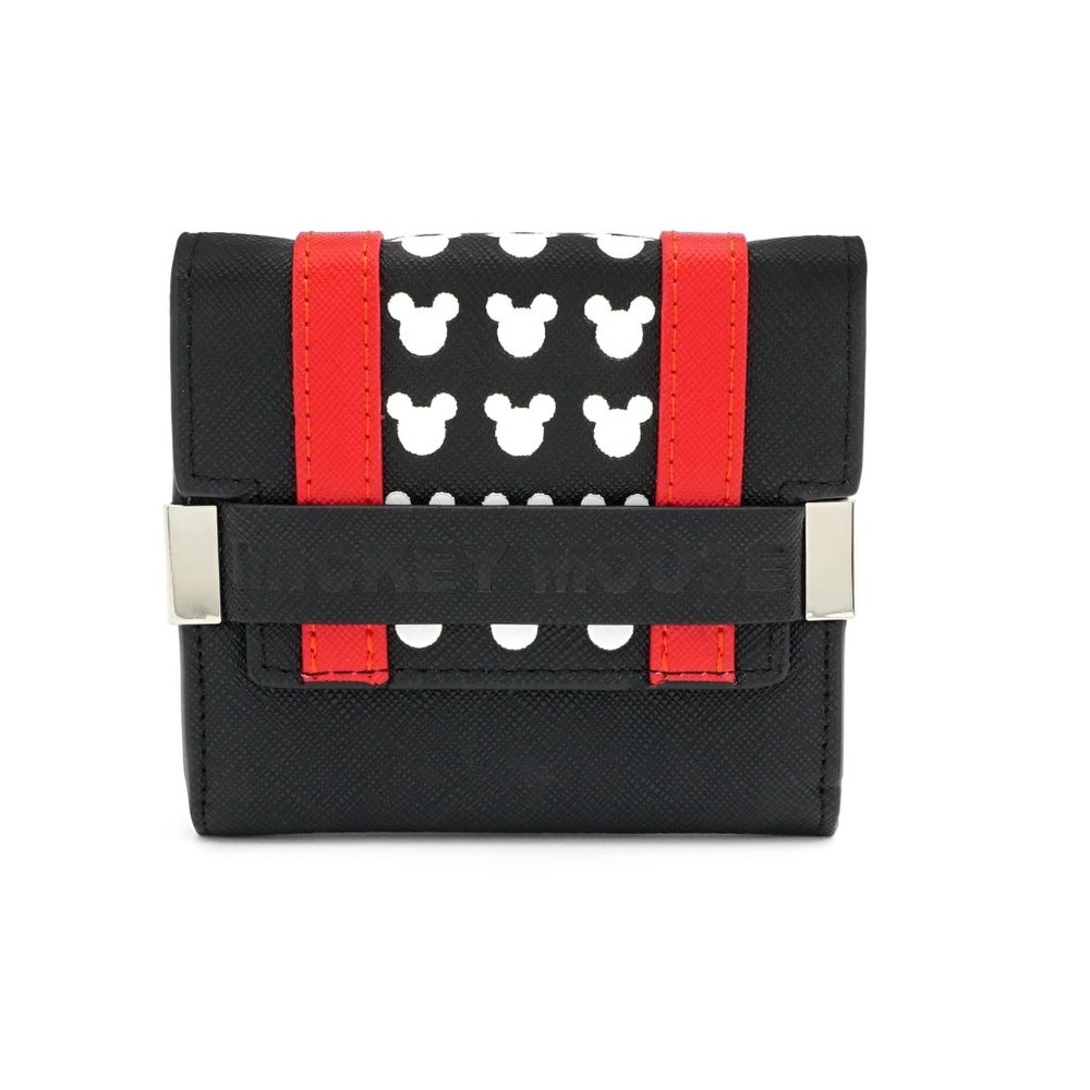 Loungefly x Mickey Mouse Black/Red Trifold Wallet - Picture 4 of 6